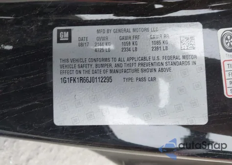 2018 Chevrolet Camaro Zl1 z USA, uszkodzony, nr VIN 1G1FK1R66J0112295